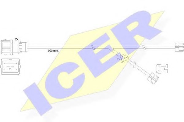 ICER 610304 E C Warning Contact, brake pad wear